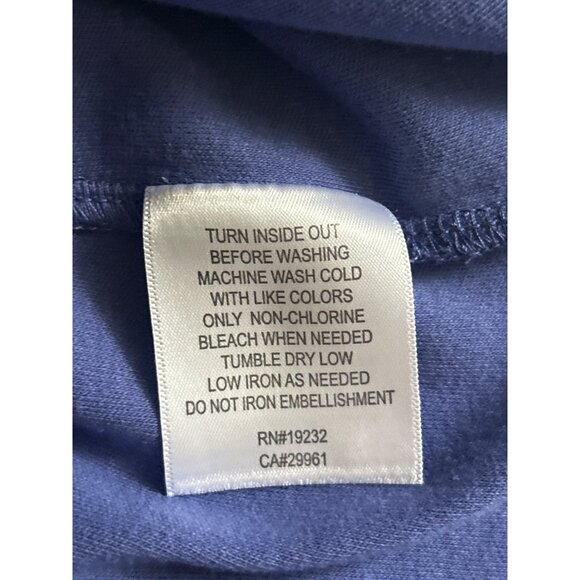 Alfred Dunner Womens Lavender Embroidered Top Short Sleeve Keyhole Chest, Small - Picture 8 of 8